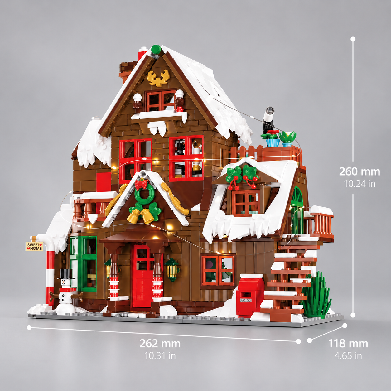Kerst villa | Bouwsteentjes