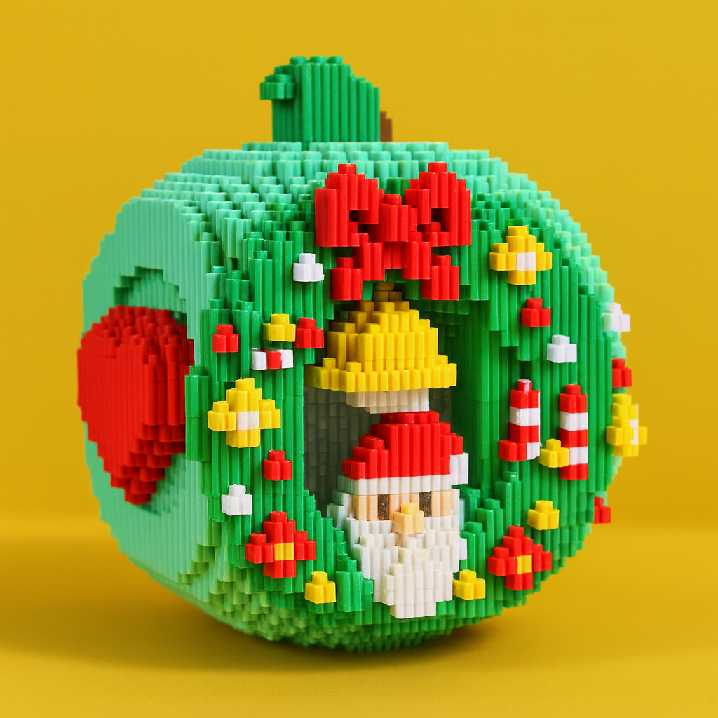 3D kerstappel | Bouwsteentjes