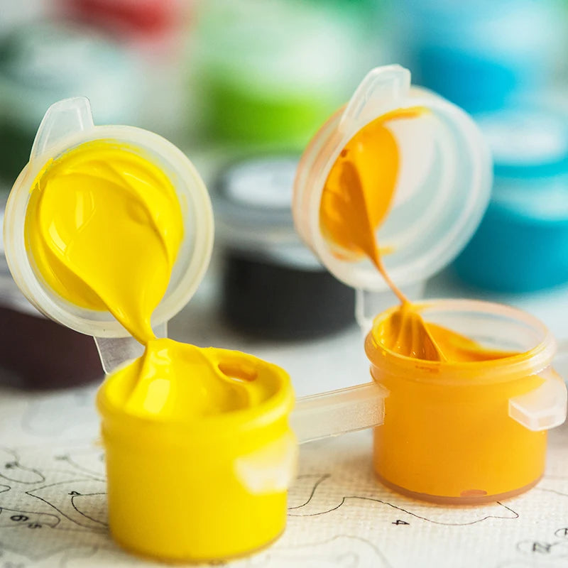 Buddha met bloemen | Schilderen op Nummer