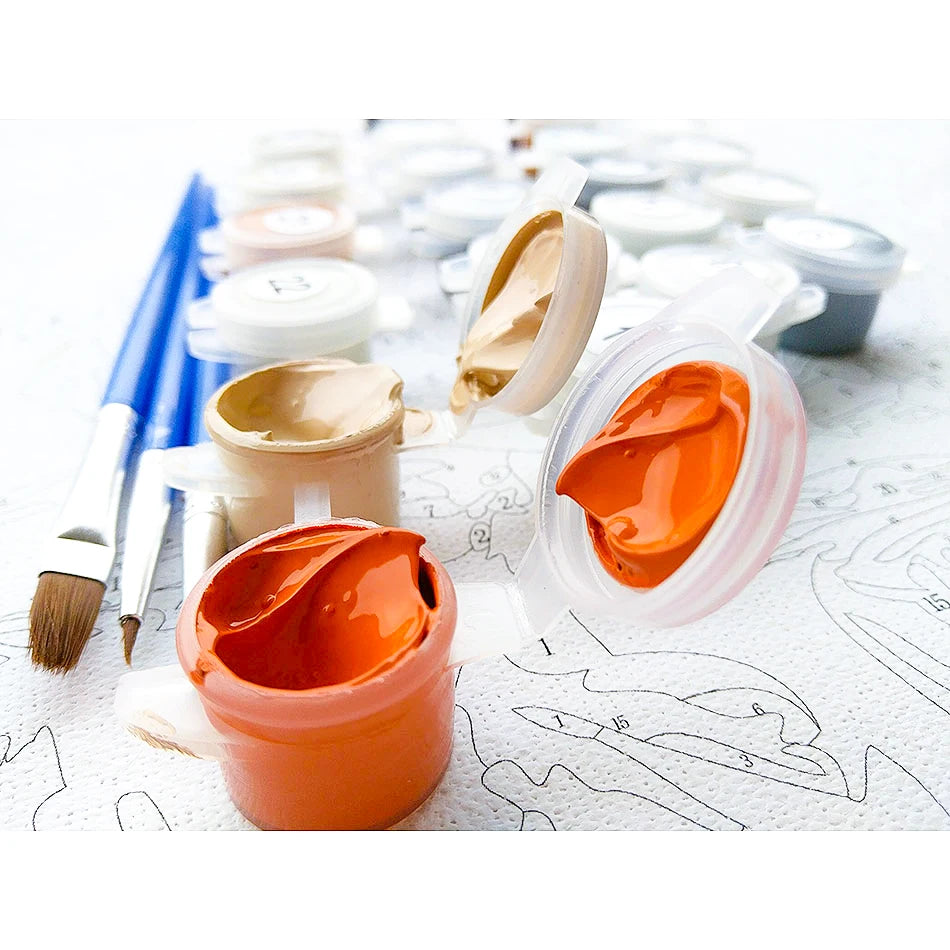 Roze rozen | Schilderen op Nummer