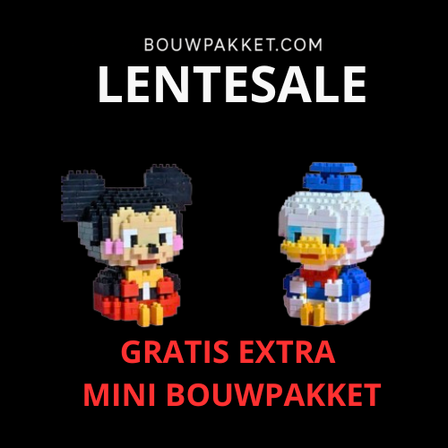 LENTESALE: GRATIS extra mini bouwpakket cadeau