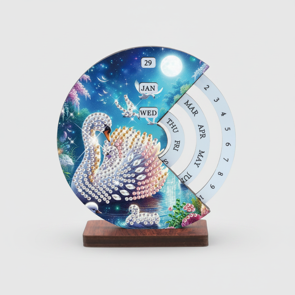 Zwaan | Kalender | Diamond painting