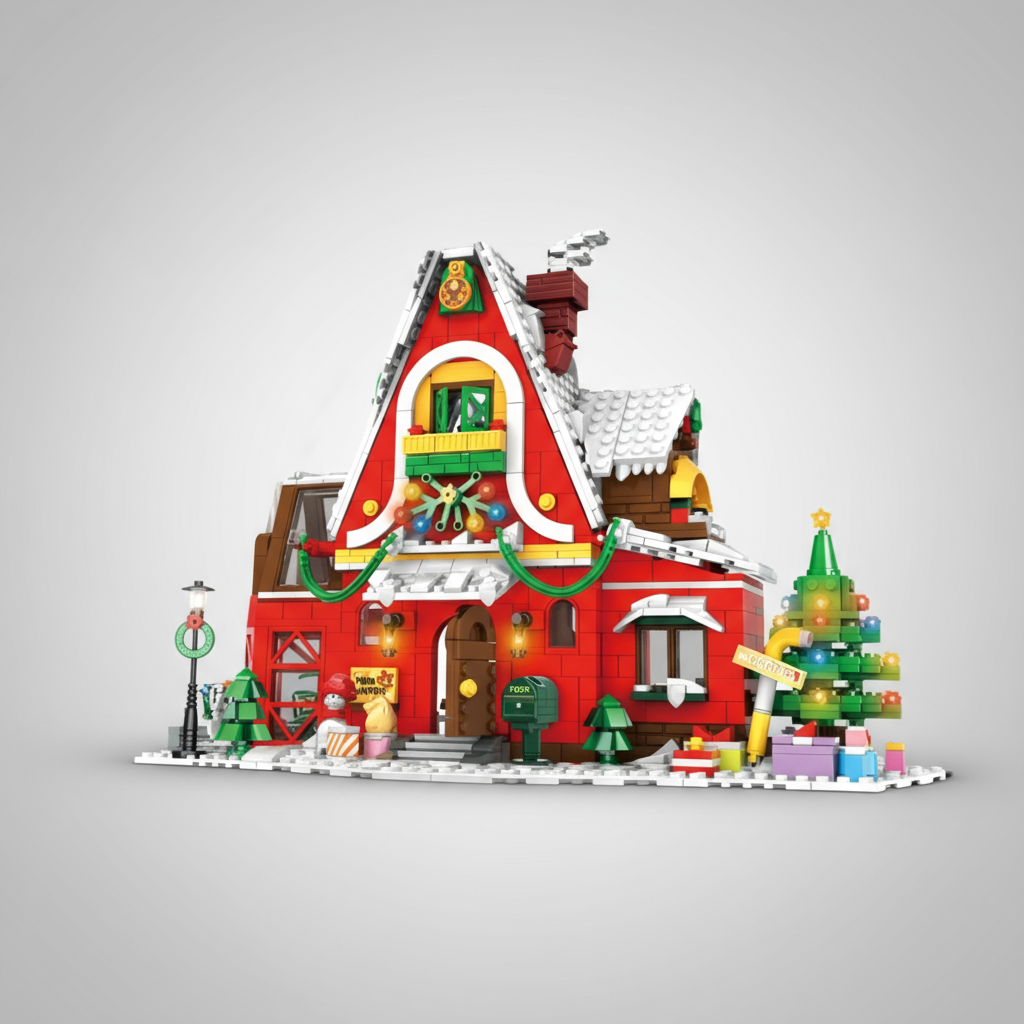 Groot kersthuis | Bouwsteentjes