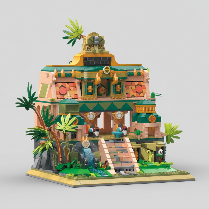 Verloren tempel | Bouwsteentjes