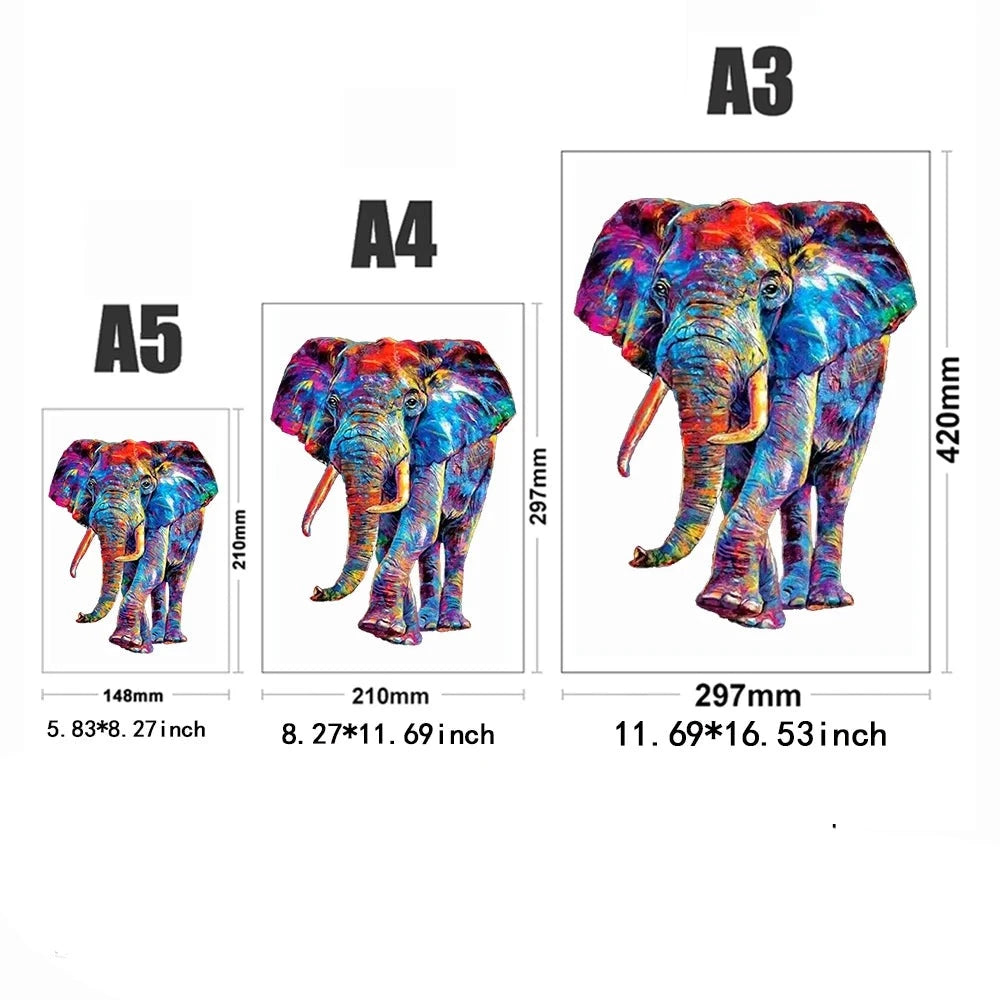 Mooie Olifant | Houten Puzzel