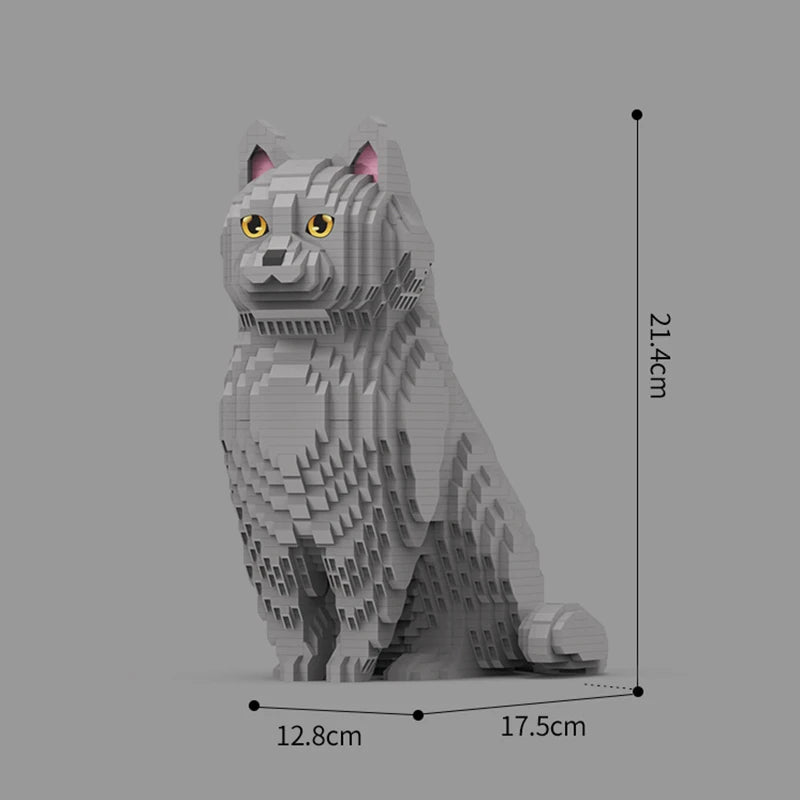 Blauwe Rus Kat | Bouwsteentjes