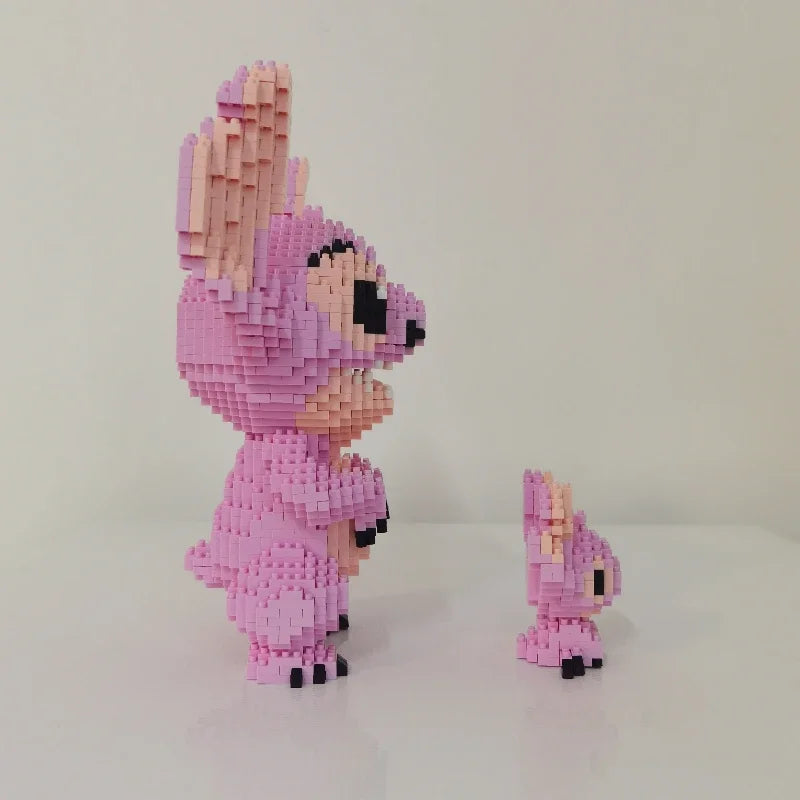 Schattig Roze Wezen | Bouwsteentjes