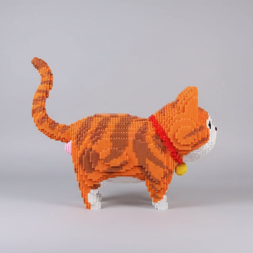 Mega Oranje Kat | Bouwsteentjes