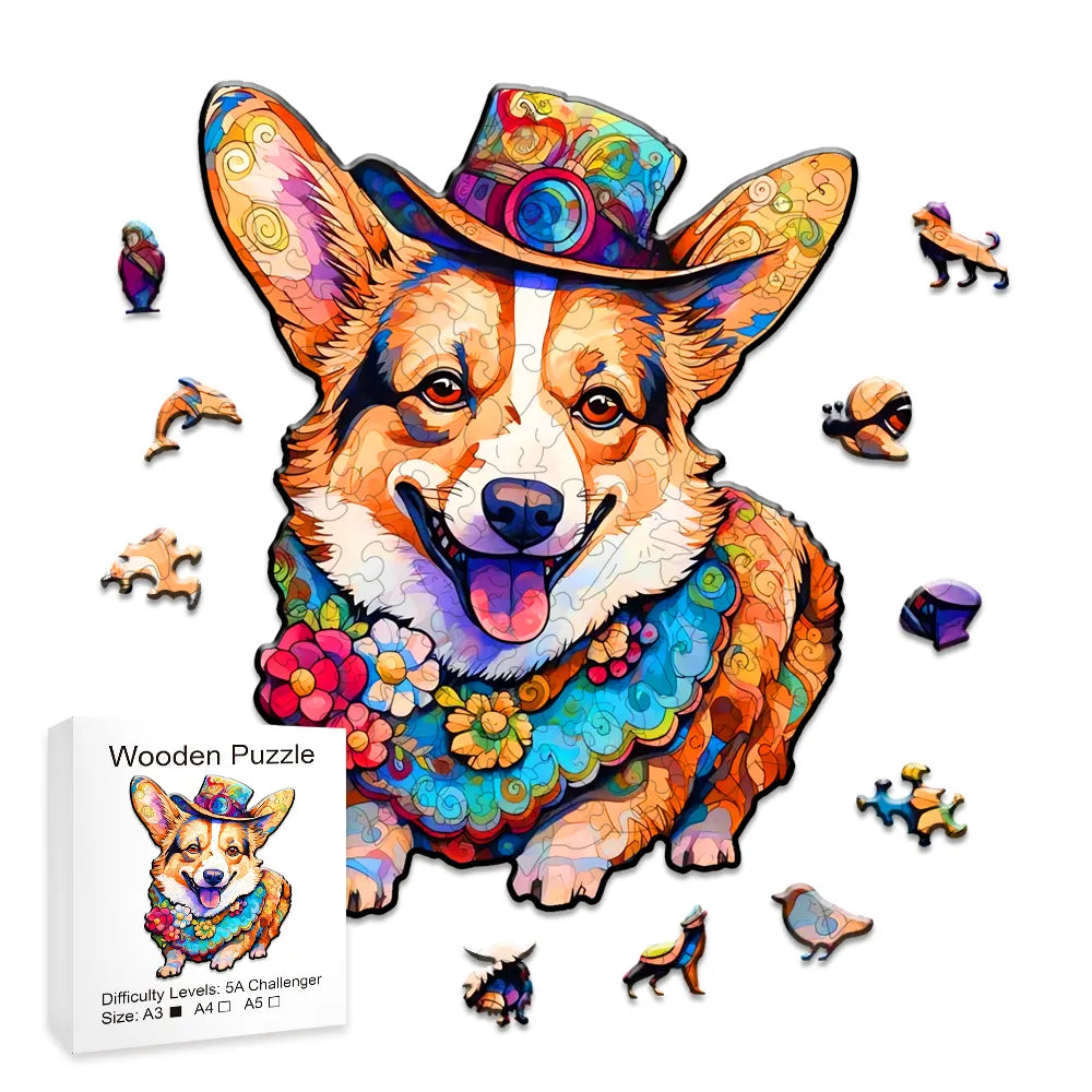 Welsh Corgi | Houten Puzzel