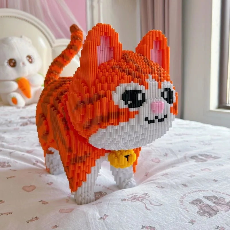 Mega Oranje Kat | Bouwsteentjes
