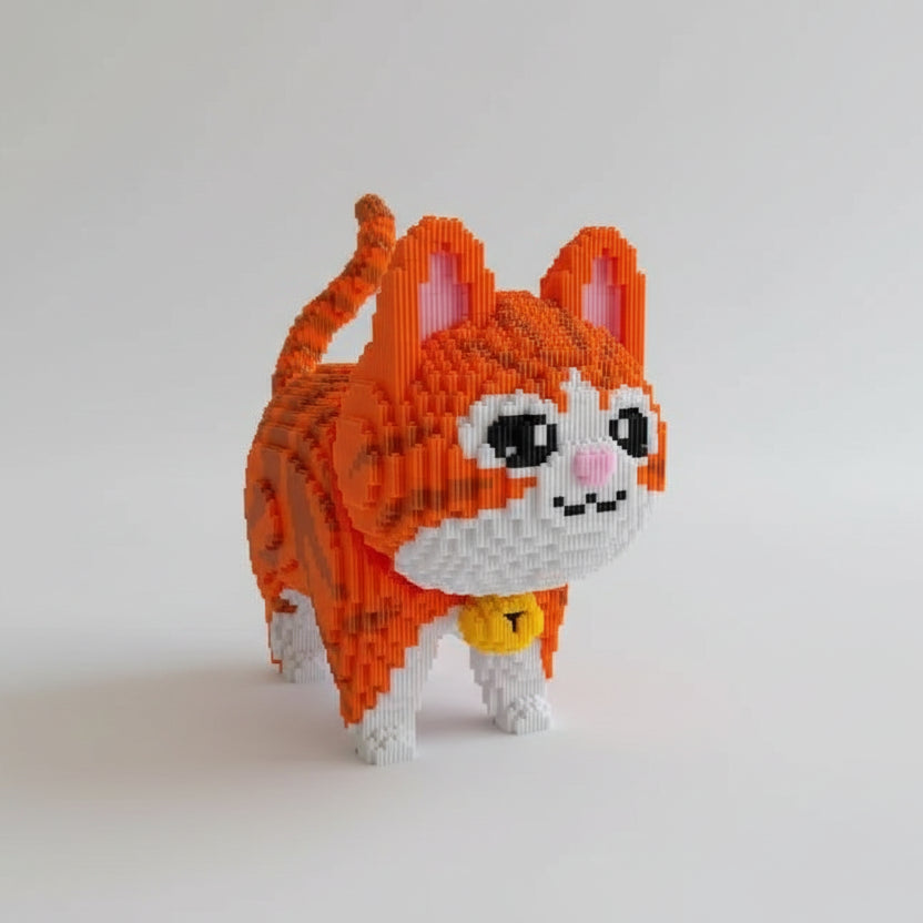 Mega Oranje Kat | Bouwsteentjes