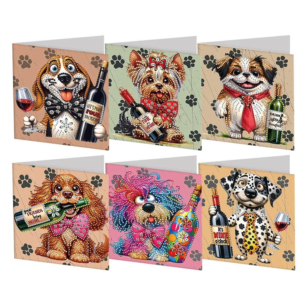 Verschillende Kaarten | 6 stuks | Diamond Painting