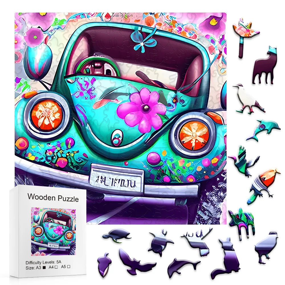 Leuke Auto | Houten Puzzel