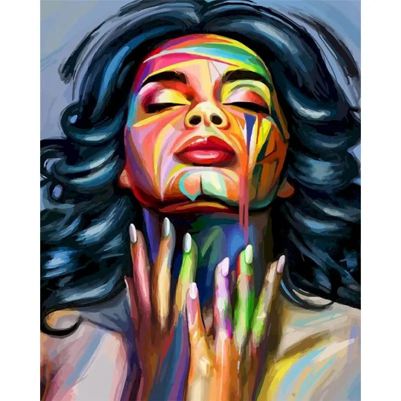 Abstracte vrouw | Schilderen op Nummer