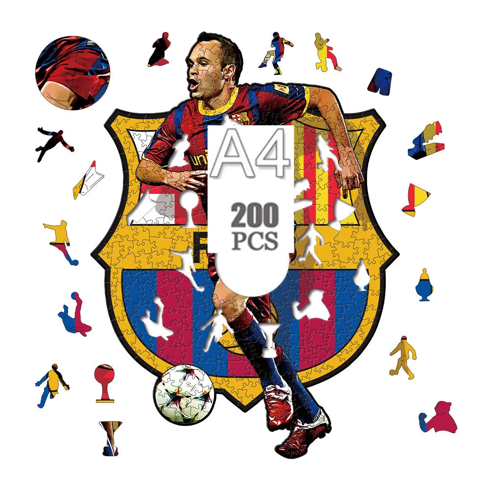 Andrés Iniesta | Houten Puzzel