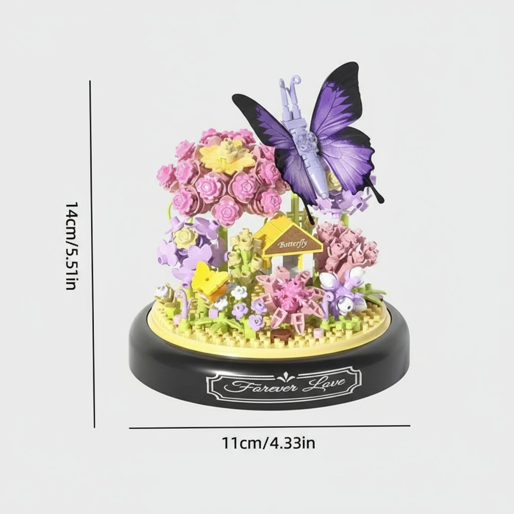 Paarse Vlindertuin | Bouwsteentjes