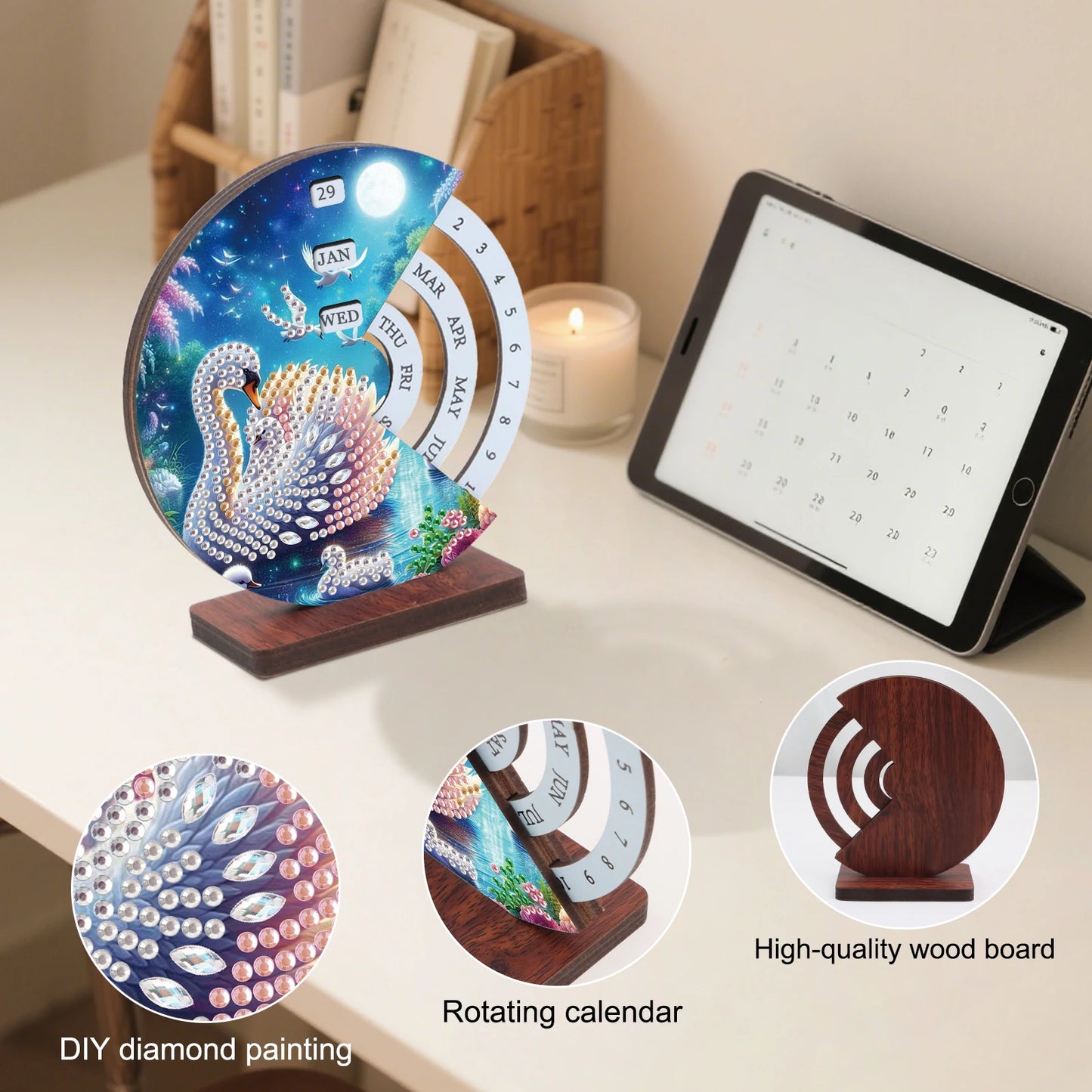 Zwaan | Kalender | Diamond painting