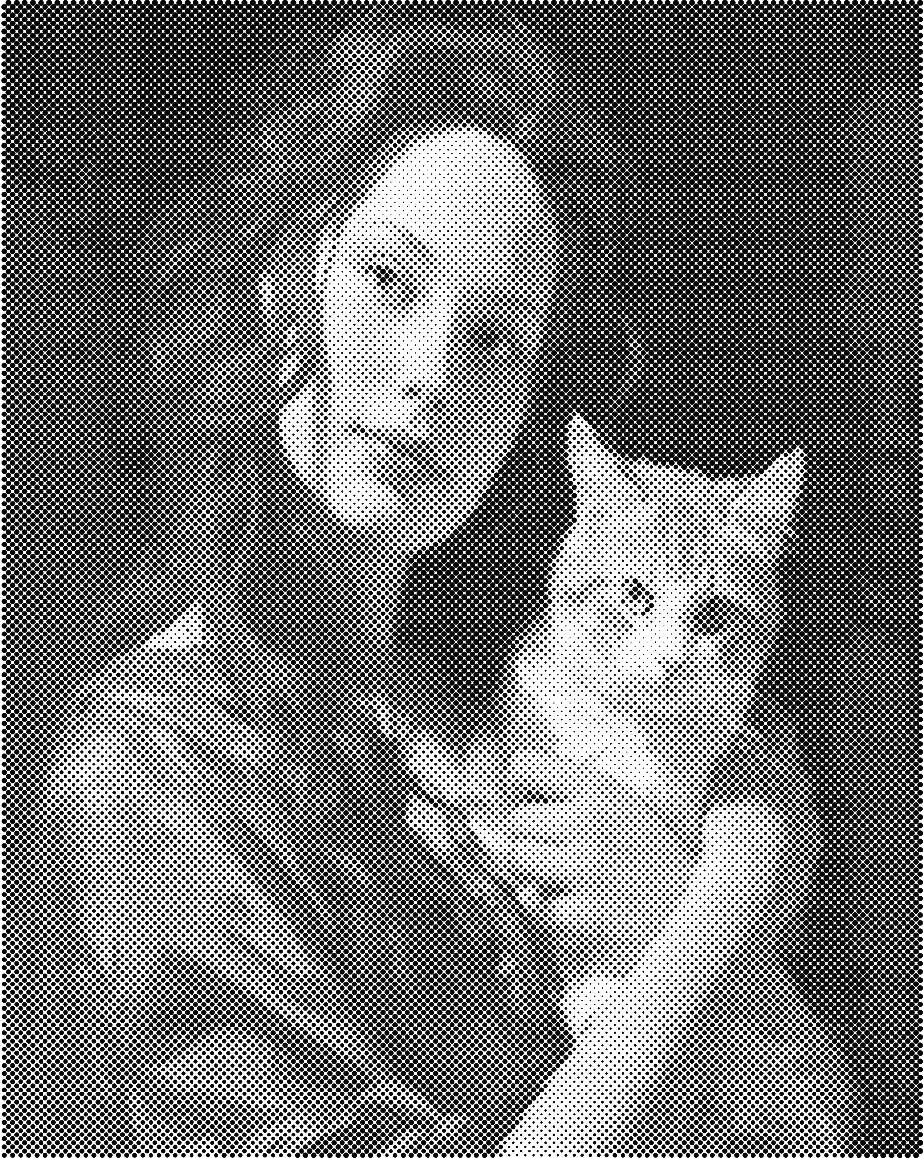 Vrouw en kat | Dot painting