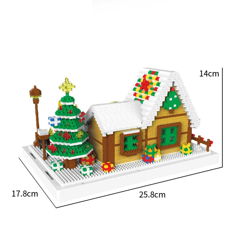 Huis van kerstman | Bouwsteentjes