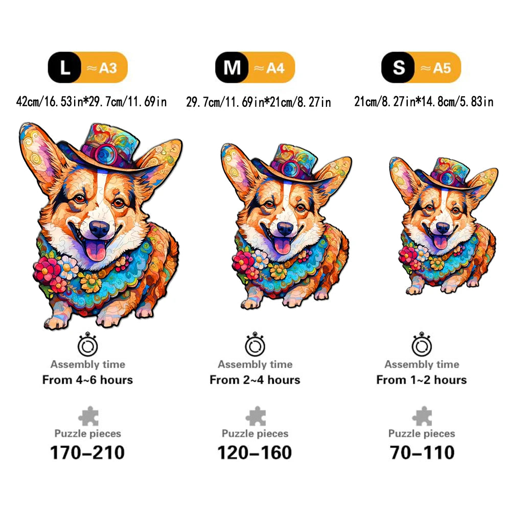 Welsh Corgi | Houten Puzzel