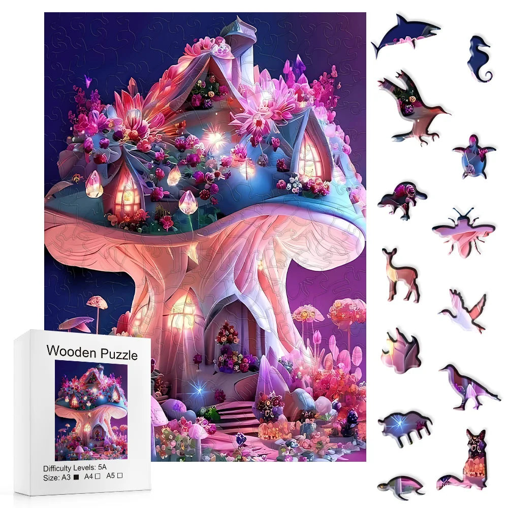 Magische paddenstoel | Houten Puzzel