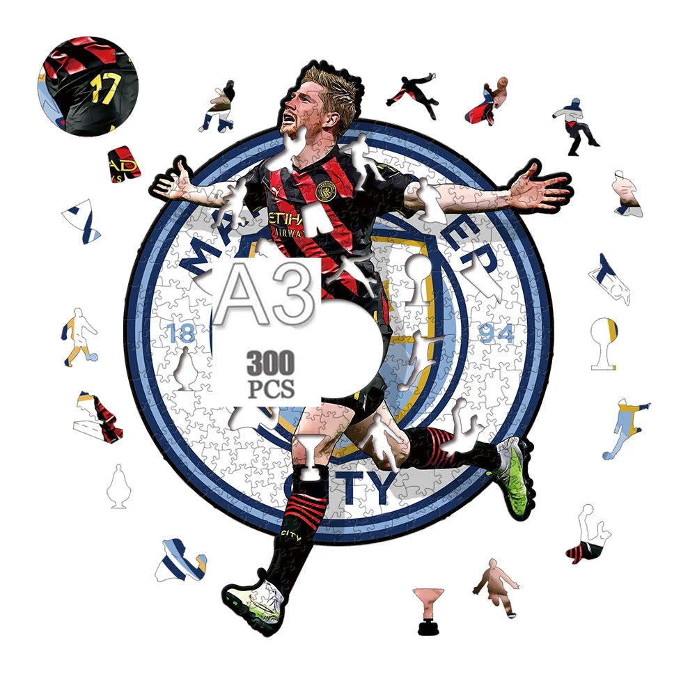 Kevin de Bruyne | Manchester City | Houten Puzzel
