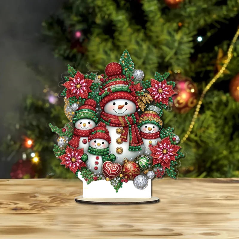 5D Sneeuwpoppen familie | Diamond painting