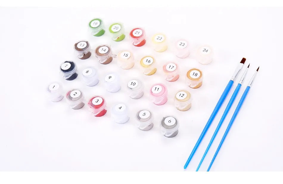 Sierlijke vrouw in jurk | Schilderen op Nummer