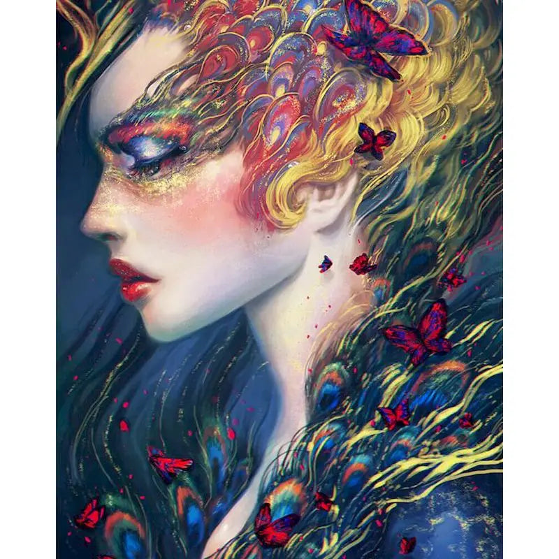 Abstracte vrouw | Schilderen op Nummer