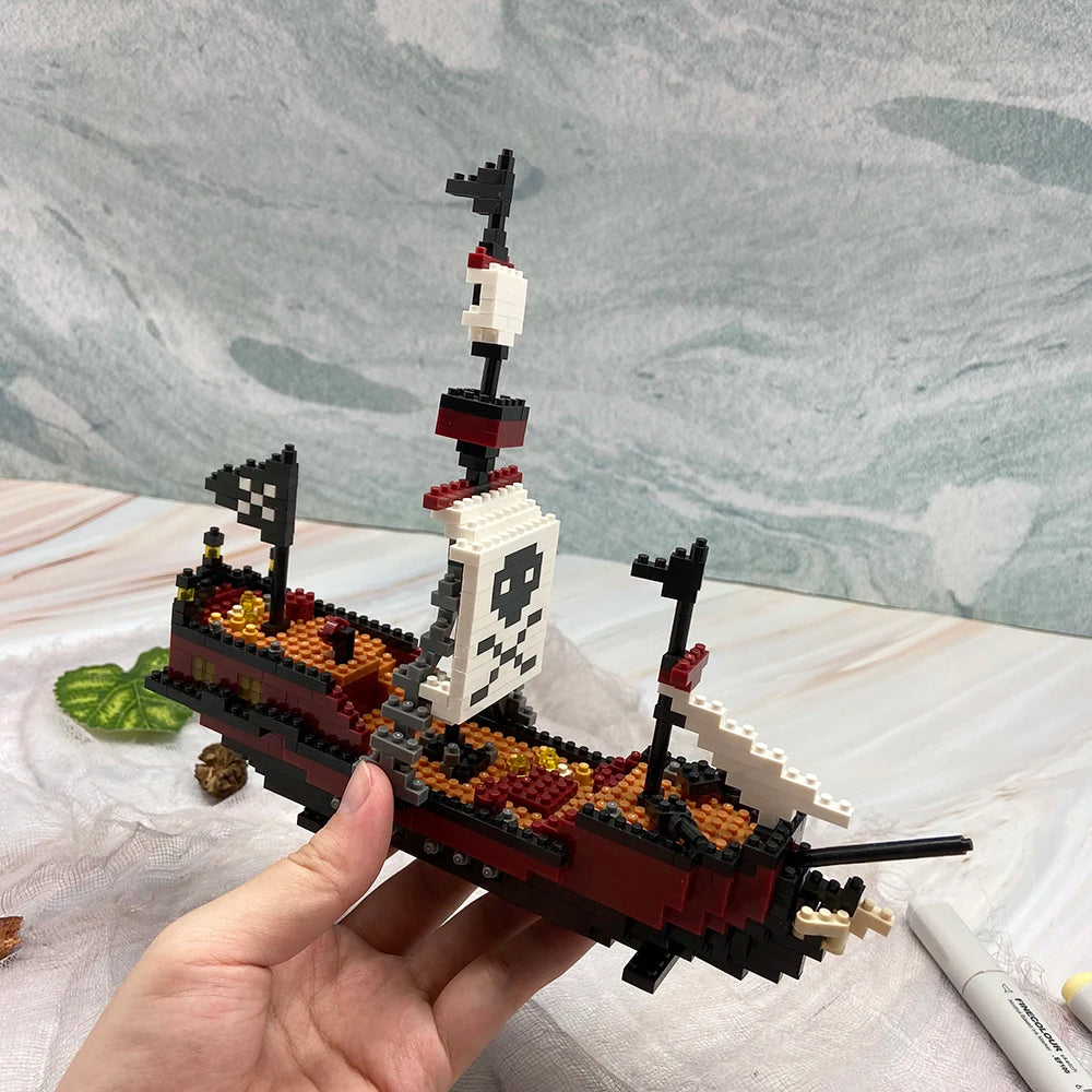 Mini Piratenschip | Bouwsteentjes