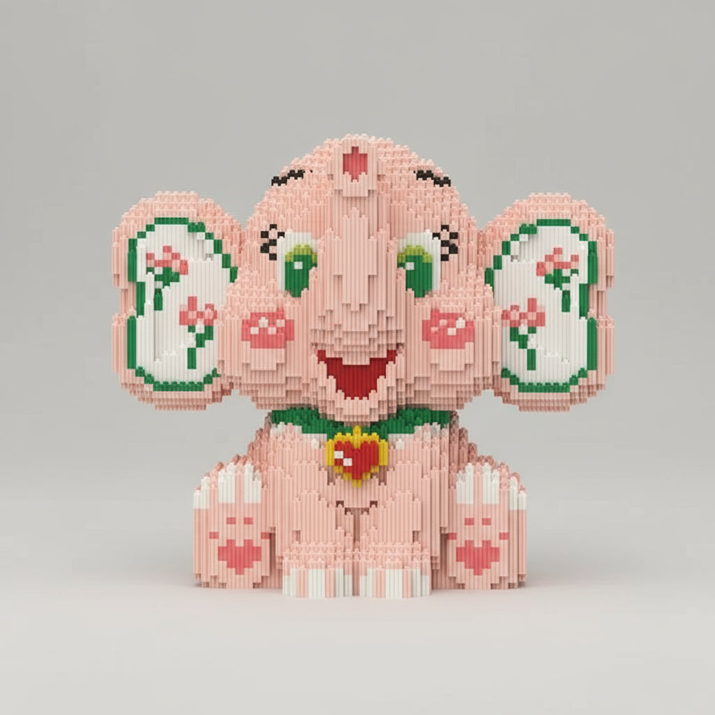 Roze Olifant | Bouwsteentjes