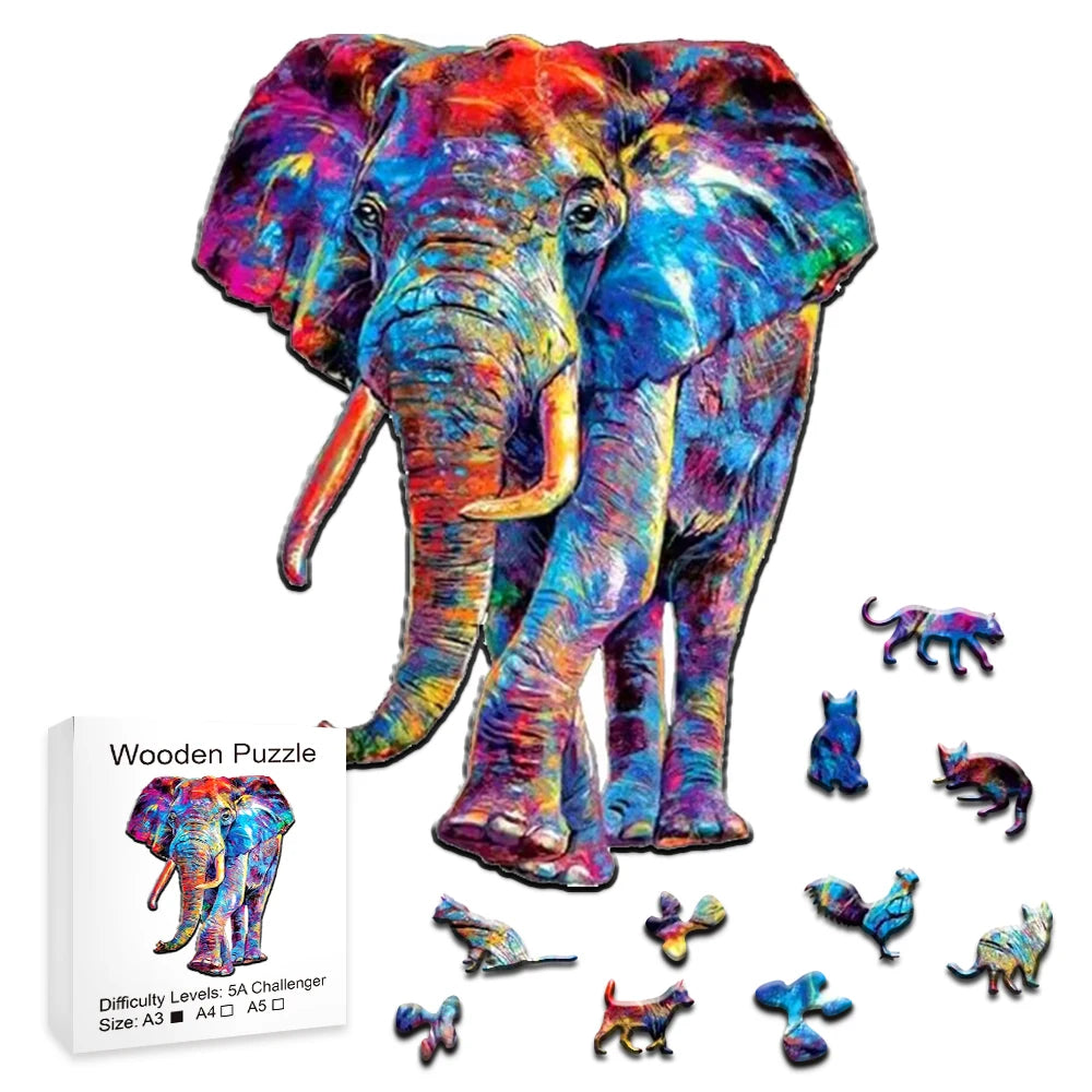 Mooie Olifant | Houten Puzzel