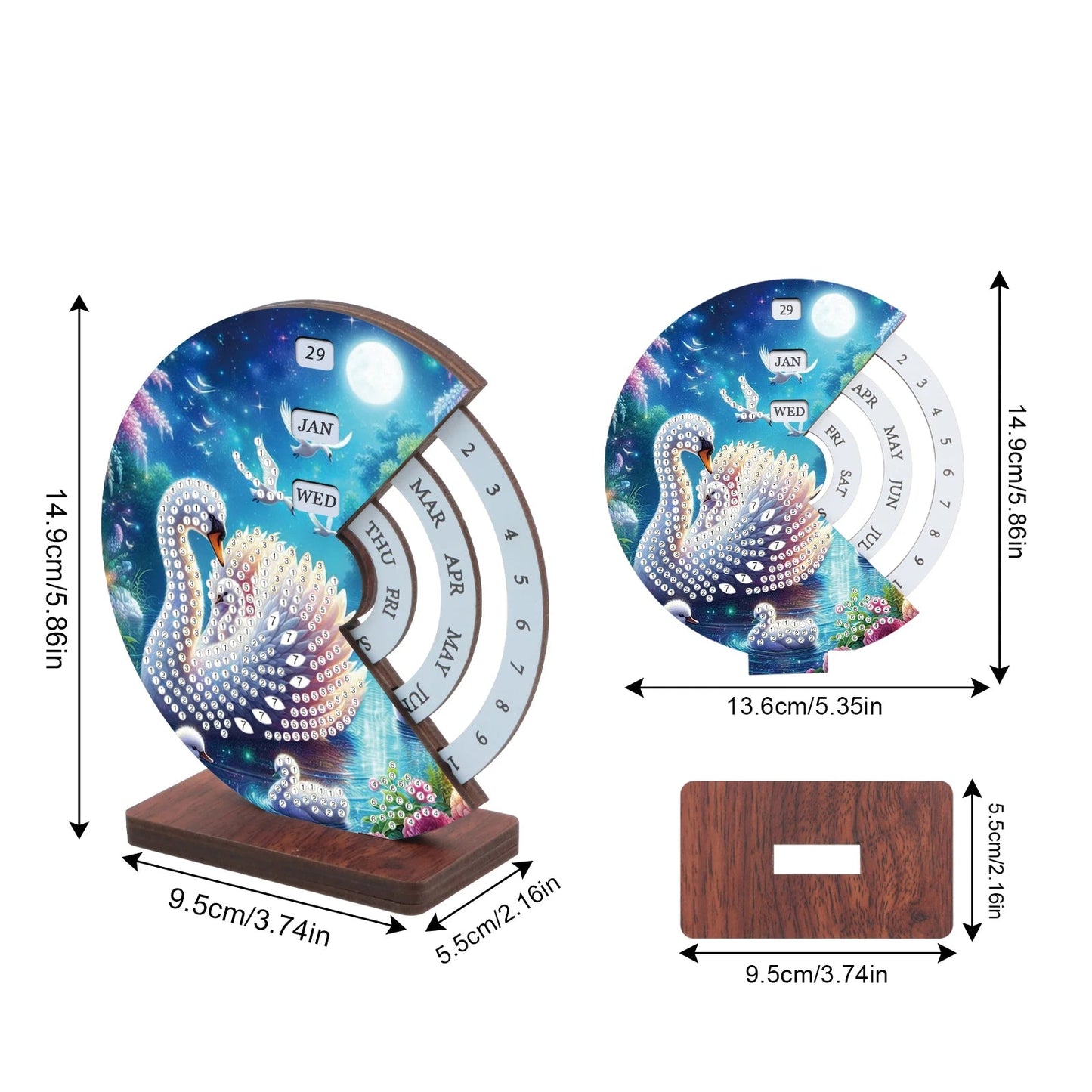 Zwaan | Kalender | Diamond painting