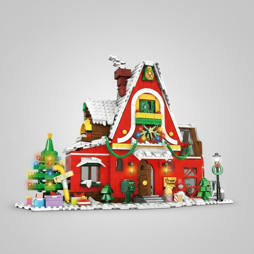 Groot kersthuis | Bouwsteentjes