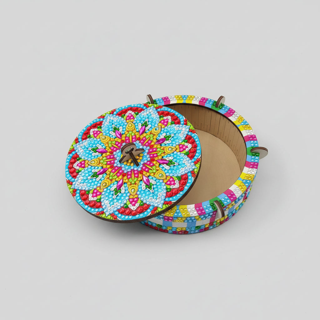 Mandala Houten Kist | Diamond Painting
