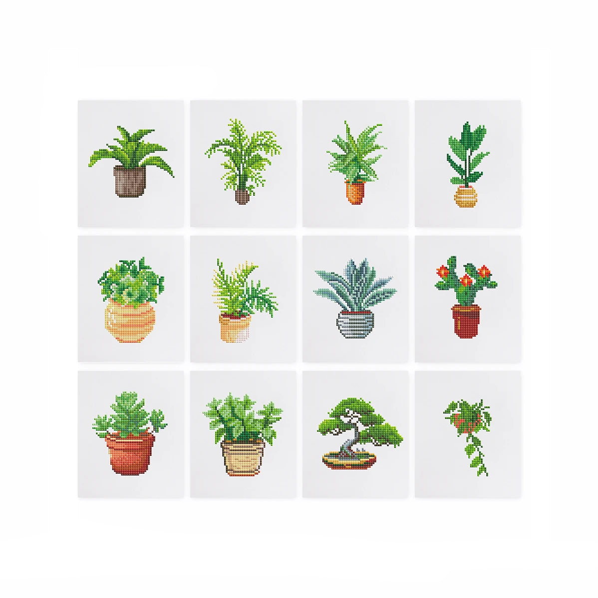 12 Mini Diamond Paintings | Planten | Diamond Painting