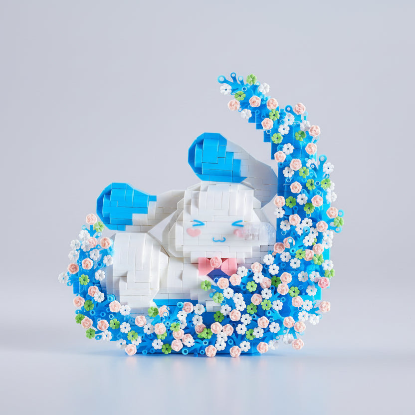 Dieren op bloemen | Bouwsteentjes