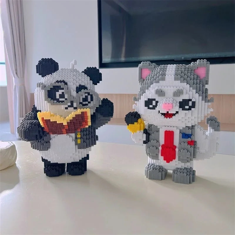 Panda met Boek | Bouwsteentjes