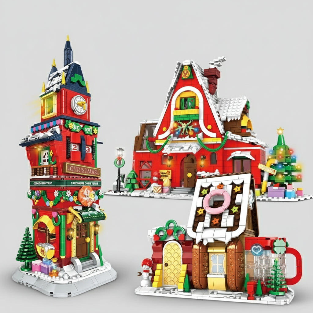 Kerst toren | Bouwsteentjes