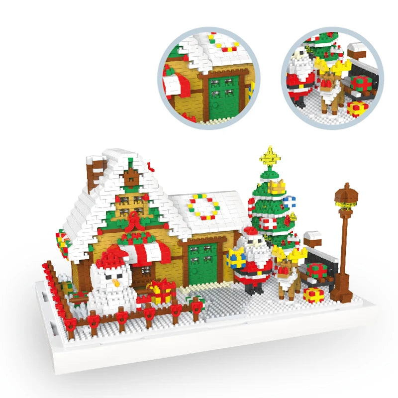 Huis van kerstman | Bouwsteentjes