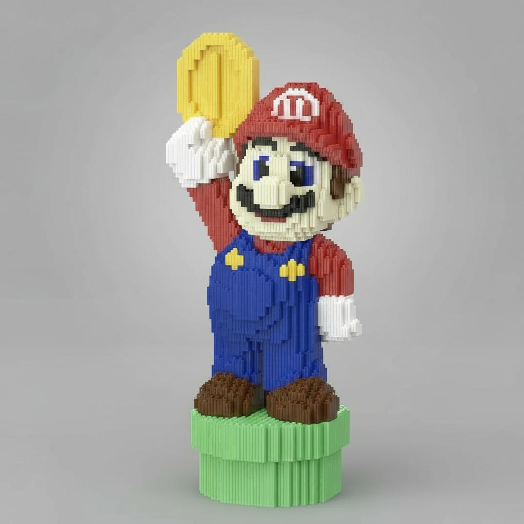 Rode Loodgieter met Munt | Bouwsteentjes