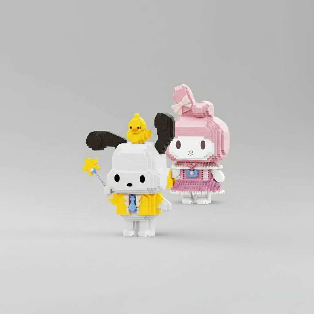 Hond met badeend | Bouwsteentjes