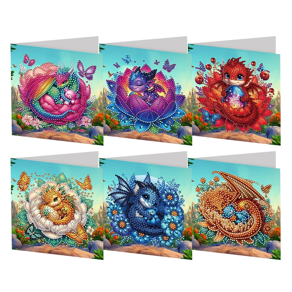 Verschillende Kaarten | 6 stuks | Diamond Painting