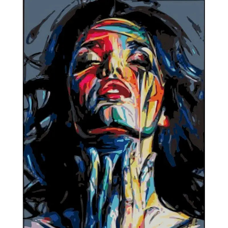 Abstracte vrouw | Schilderen op Nummer