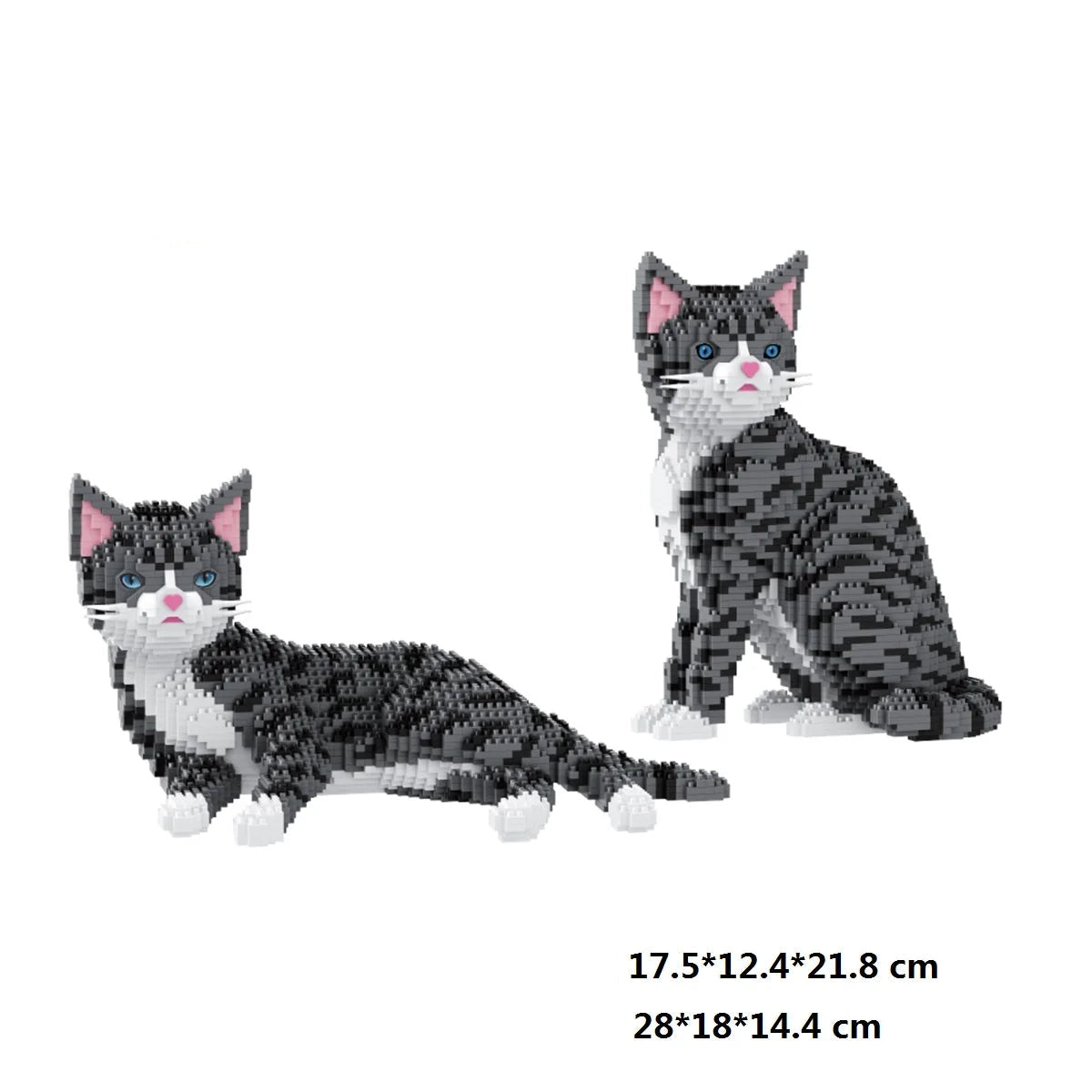 2 in 1 Tabby kat | Bouwsteentjes