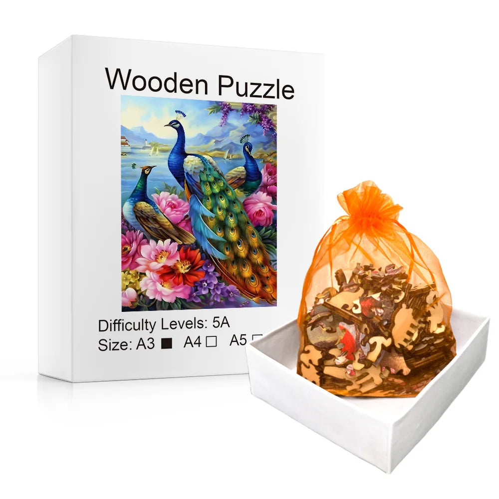Pauwen | Houten Puzzel