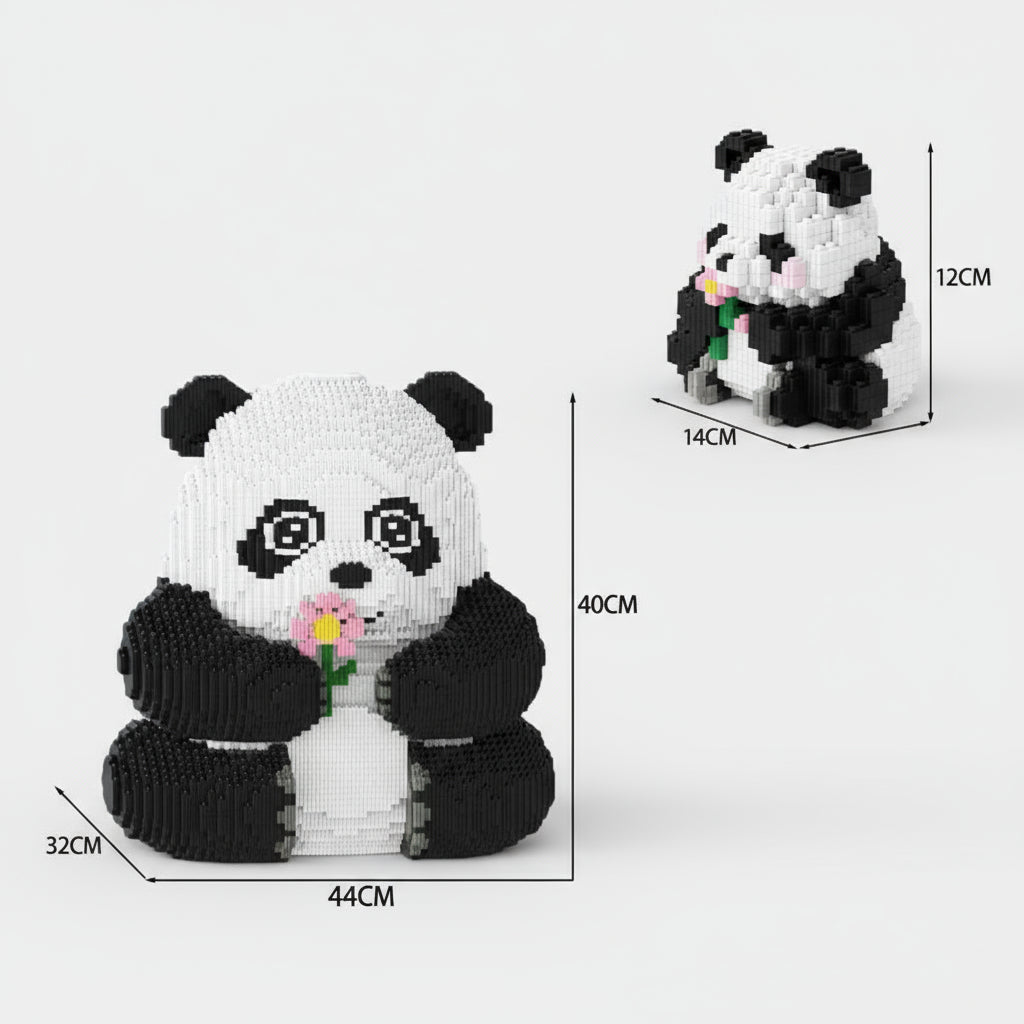 Mega & kleine panda | Bouwsteentjes