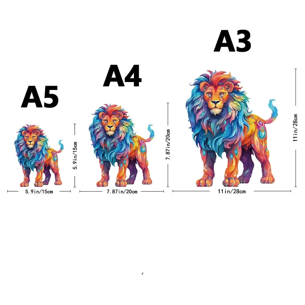 Stoere Leeuw | Houten Puzzel