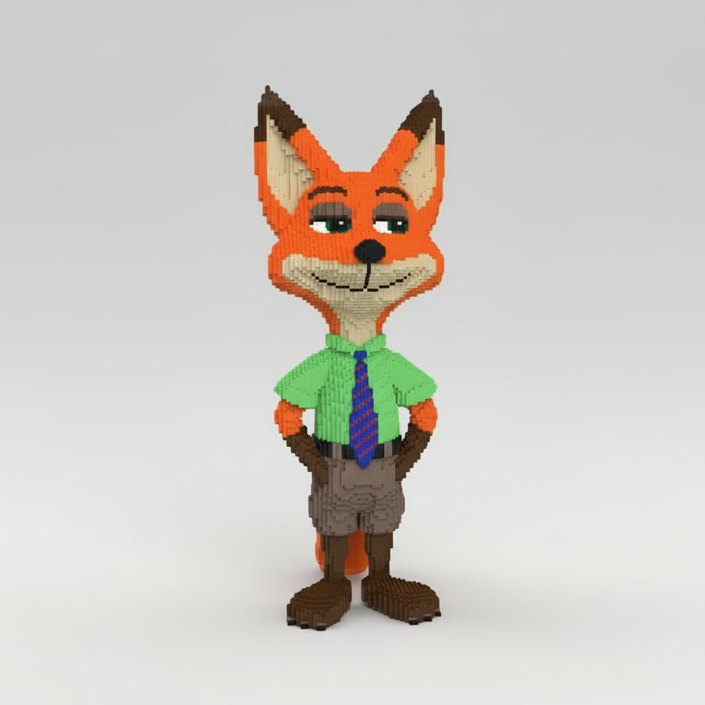 Vos met Stropdas | Bouwsteentjes