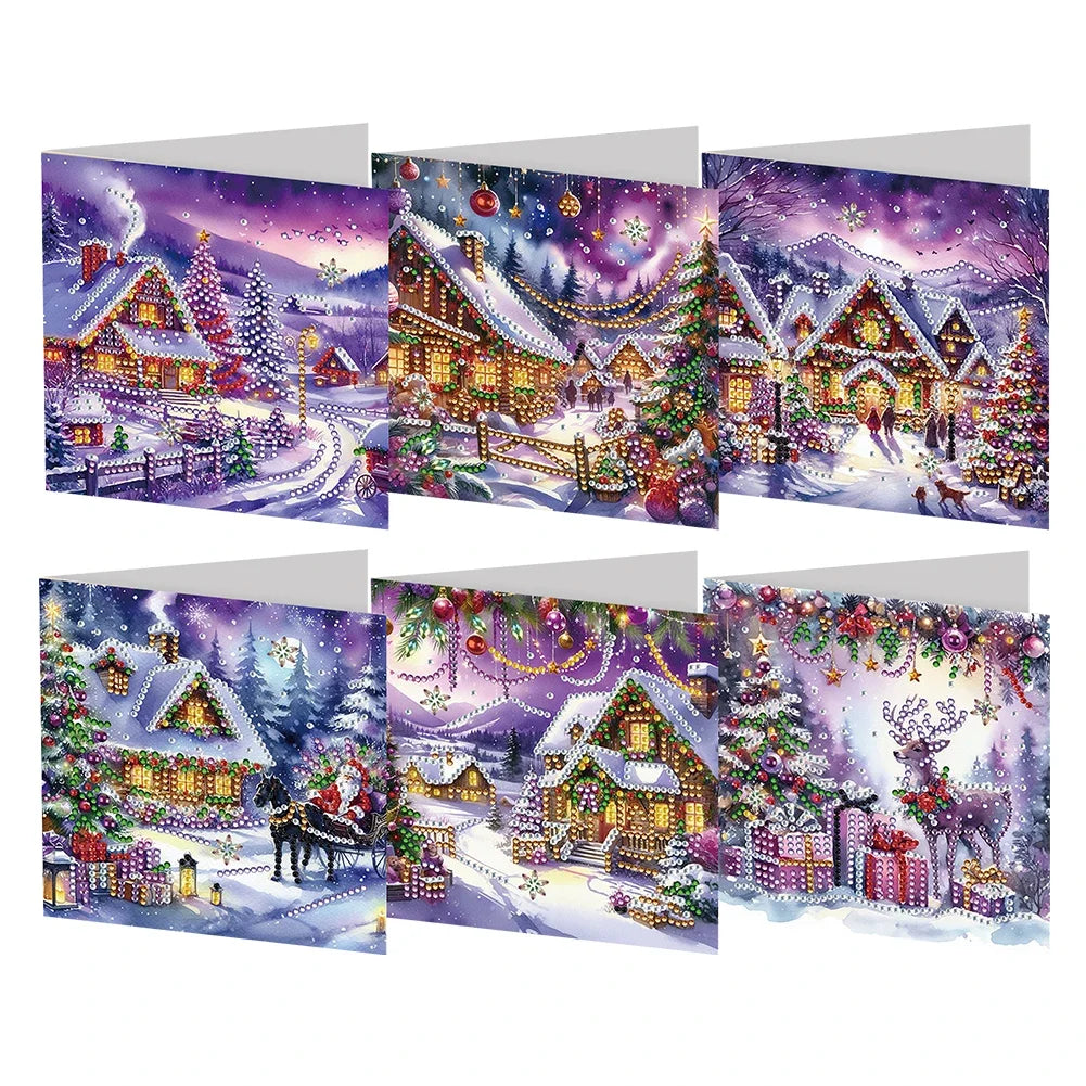 Verschillende Kaarten | 6 stuks | Diamond Painting